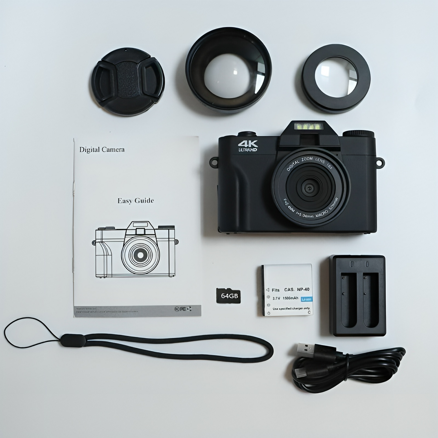 Viral Retro & Wide angle 4K Digital Camera
