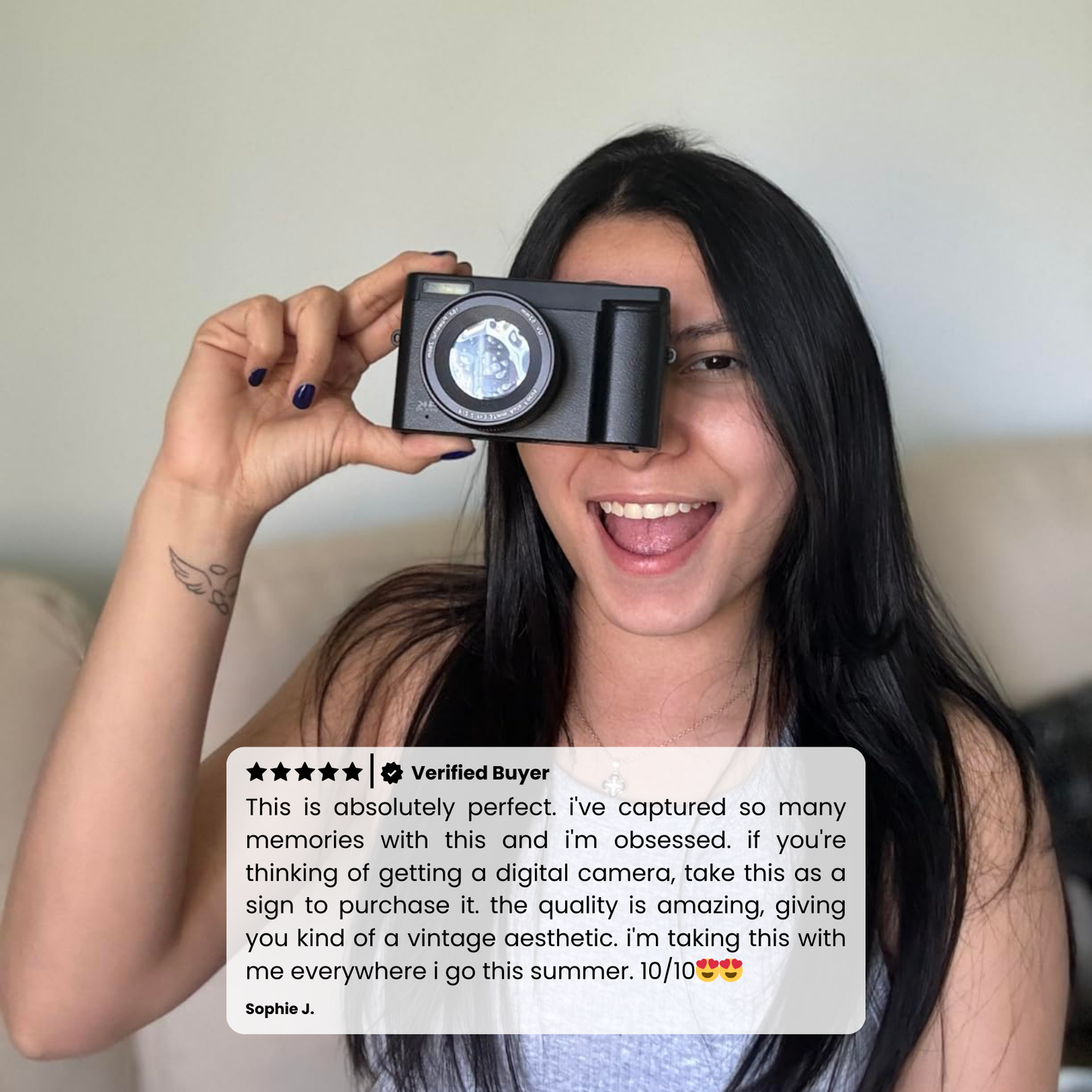 Snapaura® MaxShot – Retro 4K Digital Camera